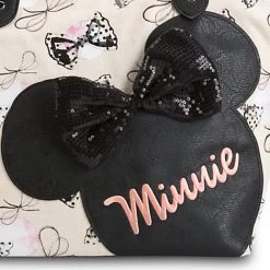 Disney Parks Loungefly Satchel Bag - Minnie Mouse Bows Canvas Tote -Wonder Wear Shop 27779 2
