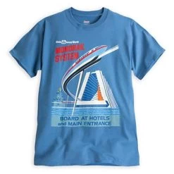 Disney Adult Shirt - Monorail System Attraction Poster