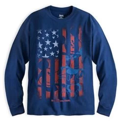 Disney Adult Shirt - Mickey Mouse Americana Long Sleeve