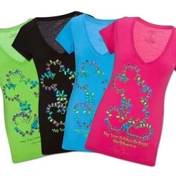 Disney Womens Tee Shirt - Mickey Mouse Christmas Lights