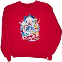 Disney Adult Shirt - Very Merry Christmas Party 2010 - Red - Sweater