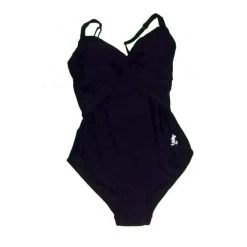 Disney Women's Swimsuit - Black And White Mickey Embroidered