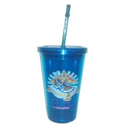 Disney Tumbler With Straw - Blue Princess 1/2 Marathon 2012