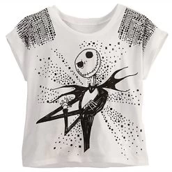 Disney LADIES Shirt - Jack Skellington Tee - Studded
