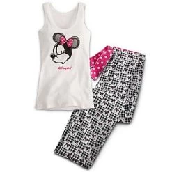 Disney Ladies Pajama Set - Classic Minnie Mouse Pajama Set For Women