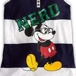Disney Ladies Tank Top Tee - Nerd Mickey Mouse -Wonder Wear Shop 400006687562 2