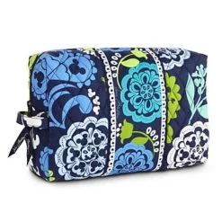 Disney Vera Bradley Bag - Where's Mickey - Blue Cosmetic Case Large