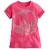 Disney Child Shirt - Jack Skellington Face Tee For Girls - Pink