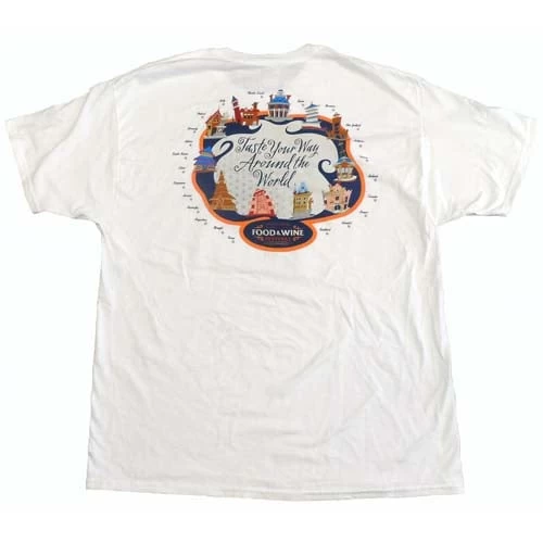 Disney Adult Shirt - Food & Wine Festival 2013 - Around The World 1 Disney Adult Shirt - Food & Wine Festival 2013 - Around The World