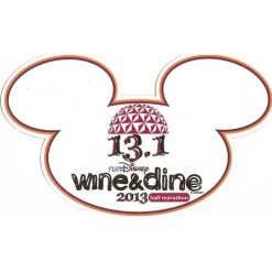 Disney Auto Magnet - RunDisney Wine And Dine 2013 Half Marathon