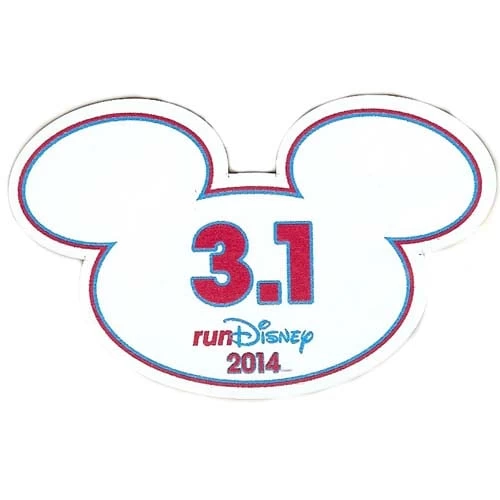 Disney Mini Ears Magnet - WDW Marathon - 3.1 RunDisney 2014 - 5k 1 Disney Mini Ears Magnet - WDW Marathon - 3.1 RunDisney 2014 - 5k