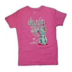 Disney Girls Shirt - Frozen - Olaf Melting For You
