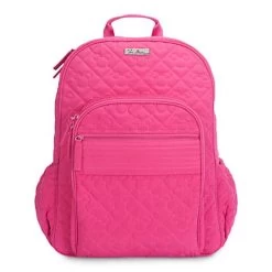Disney Vera Bradley Bag - Mickey Icon Campus Backpack - Fuchsia