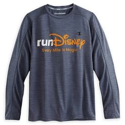 Disney Adult Shirt - RunDisney - Long Sleeve By Champion - Gray