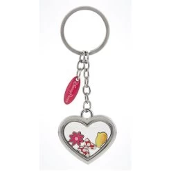 Disney Keychain Keyring - Minnie Mouse Heart Filled With Charms