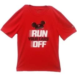 Disney Adult Shirt - RunDisney - Run Your Ears Off - Champion Red - SMALL