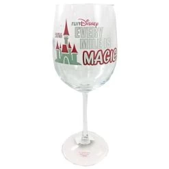 Disney Wine Glass - RunDisney 2016 - Every Mile Is Magic
