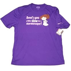 Disney Adult Shirt - RunDisney - Leia - A Little Slow For A Stormtrooper - 2XL