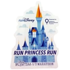 Disney Auto Magnet - RunDisney - Run Princess Run