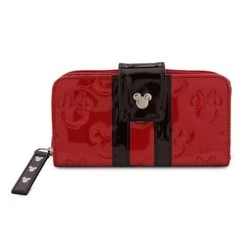 Disney Parks Loungefly Wallet - Embossed - Minnie Loves Mickey - Red