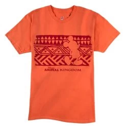 Disney Adult Shirt - Animal Kingdom Mickey Tee - Orange