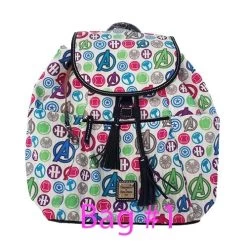 Disney Dooney & Bourke Bag - Avengers Icons Backpack - White