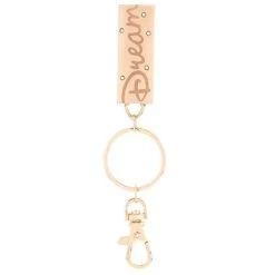 Disney Quote Keychain - Rose Gold Castle - Dream