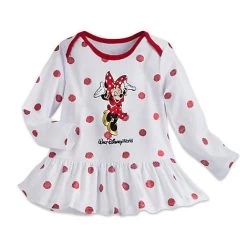 Disney Baby Dress - Minnie Mouse Polka Dot Long Sleeve Knit - Baby