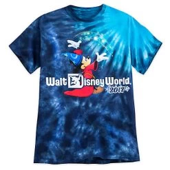 Disney Adult Shirt - 2017 Sorcerer Mickey Mouse Tie-Dye Adult Tee