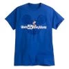 Disney Adult Shirt - Mickey Mouse & Walt Disney World Logo Tee - Blue