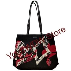 Disney Vera Bradley Bag - Painted Rose Alice Iconic Vera Tote - Black