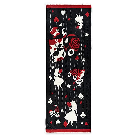 Disney Scarf - Vera Bradley Painted Rose Alice In Wonderland 2 Disney Scarf - Vera Bradley Painted Rose Alice In Wonderland - Image 2