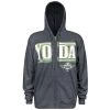 Disney ADULT Hoodie - Star Wars Yoda Zip Up Jacket