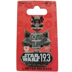 Disney Star Wars Half Marathon Pin - 2017 Dark Side - 19.3 Logo