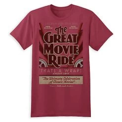 Disney Adult Shirt - Great Movie Ride - That's A Wrap - Red