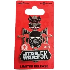 Disney Star Wars Half Marathon Pin - 2017 Dark Side - 5K Logo