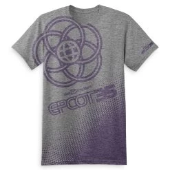 Disney ADULT Shirt - Epcot 35th Anniversary - Grey And Purple