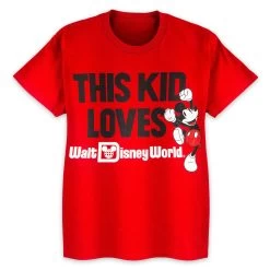 Disney Child Shirt - Mickey Mouse - This Kid Loves Walt Disney World