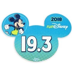 Disney Auto Magnet - RunDisney 2018 Mickey Mouse - 19.3