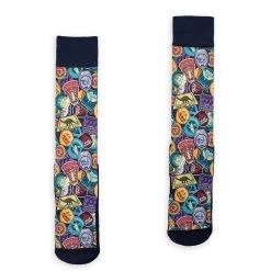 Disney Adult Socks - Travel Stamps From Magic Kingdom