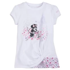 Disney Girls Shirt - Sweet Minnie Mouse Knotted Hem