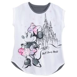 Disney Women's Shirt - Sweet Minnie Mouse At Cinderella Castle