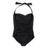 Disney Women's Swimsuit - Mickey Mouse - Black Ruched