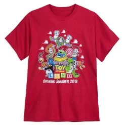 Disney Adult Shirt - Toy Story Land Logo - Buzz Woody And Friends