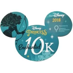 Disney Car Magnet - RunDisney Princess Half Marathon Weekend 2018 10K