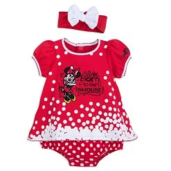 Disney Baby Bodysuit - Minnie Born To Be FaMOUSE Set For Baby