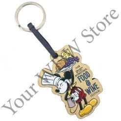 Disney Keychain - 2018 Epcot Food And Wine Festival Mickey