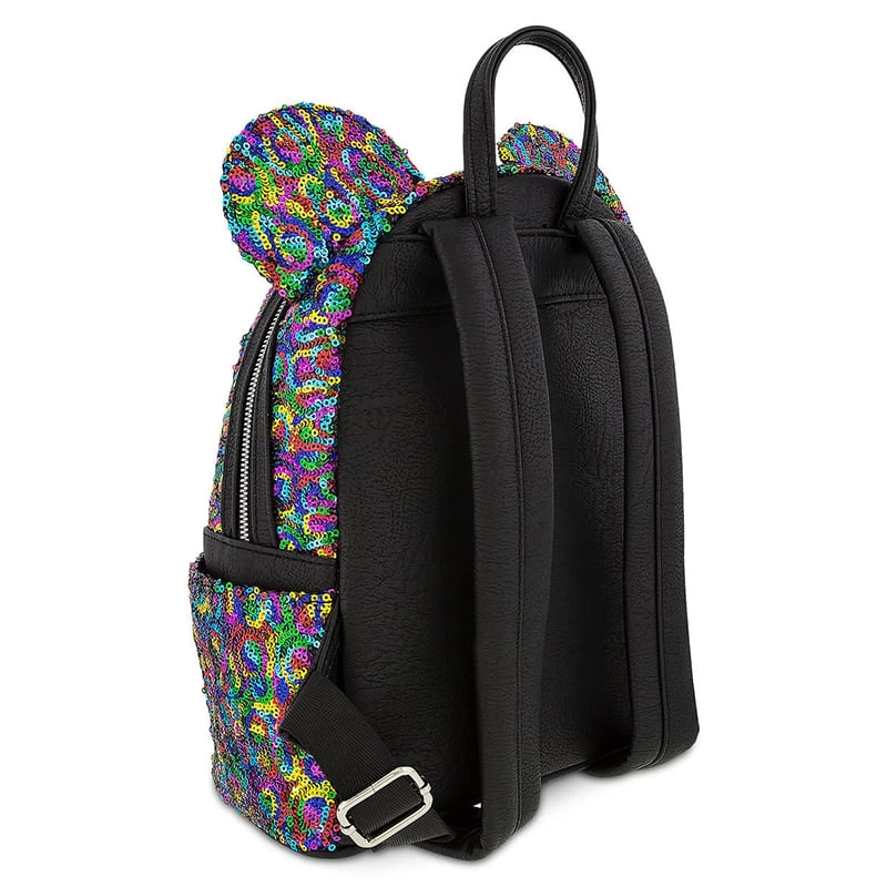 Disney Parks Loungefly Mini Backpack - Rainbow Mickey Sequin 2 Disney Parks Loungefly Mini Backpack - Rainbow Mickey Sequin - Image 2