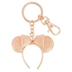 Disney Keychain Keyring - Minnie Ear Headband - Rose Gold