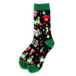 Disney Adult Socks - Holiday 2018 Ornament - Green / Black -Wonder Wear Shop 67977b